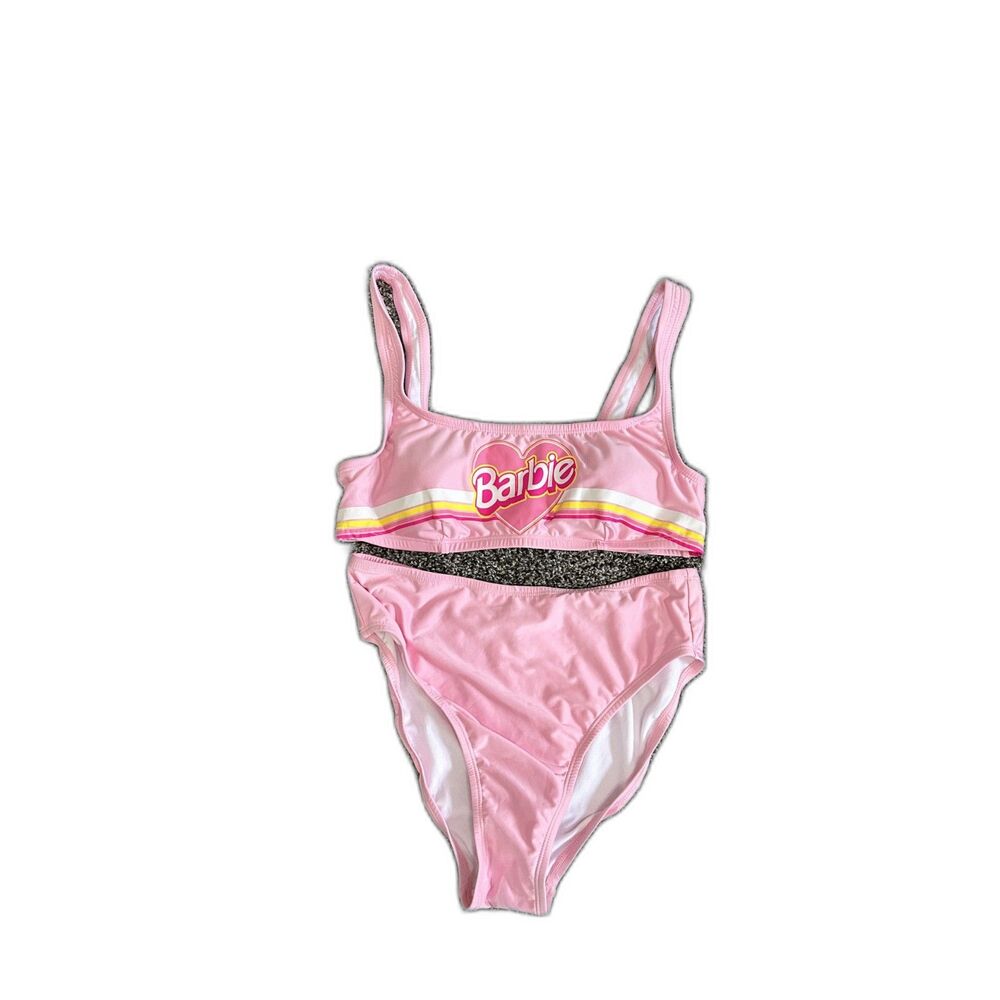 New Fashion Nova Swim Mini Barbie Girl 3 Piece Bikini and Shirt Set L